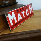 Enamelled plate "Paris Match"