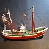 Old wooden trawler toy