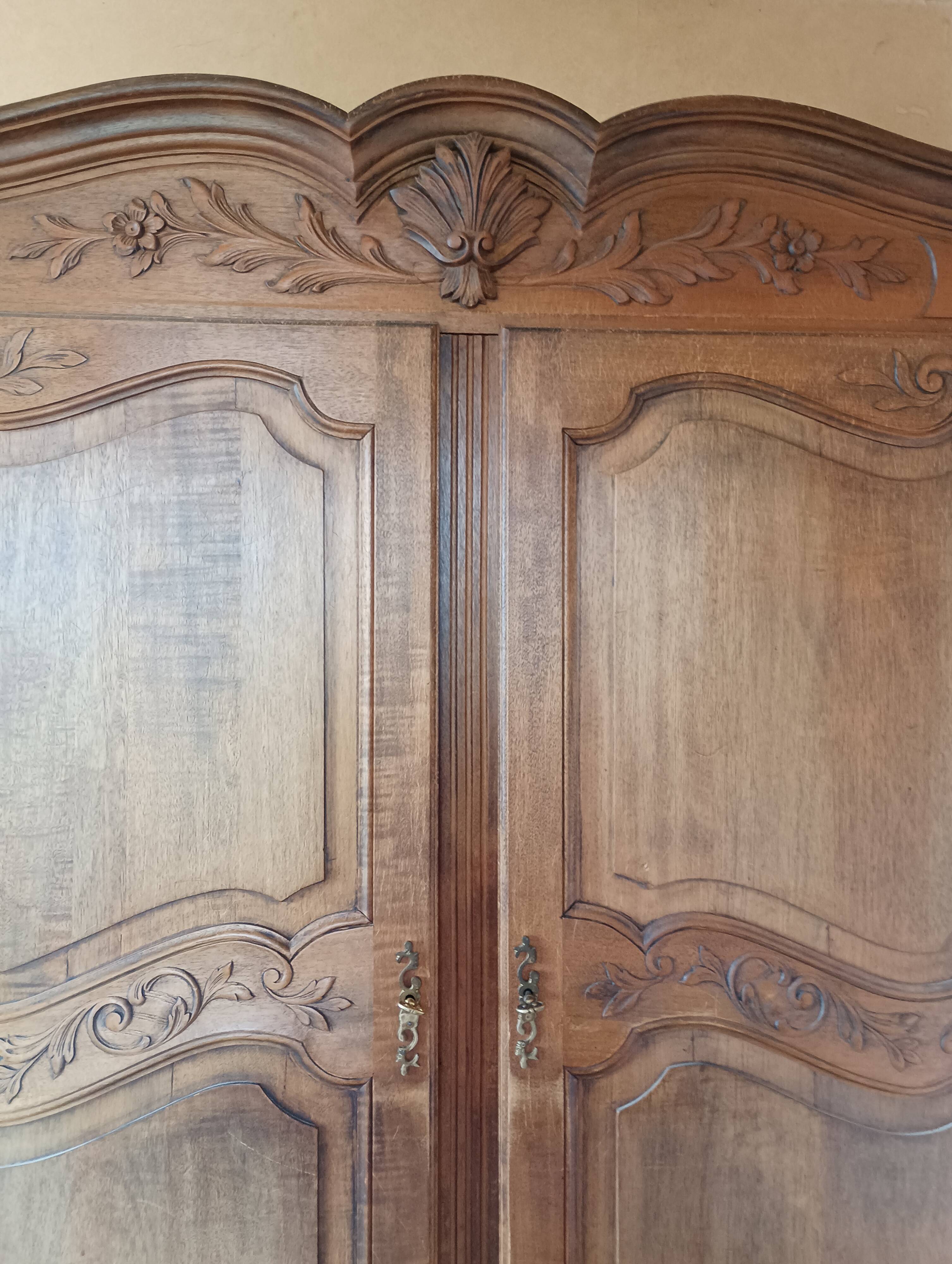 Vintage solid wood wardrobe 150 to 200 years old.