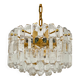 Austrian Palazzo Ice Glass Chandelier by J.T. Kalmar