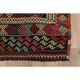 1970s Vintage Turkish Oushak Handmade Wool Cotton Red Kilim Rug 195x263