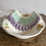 Longchamp asparagus dish in ironstone and slipware, 1900