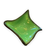 Ceramidi cup in varnished ceramic green and black mordorée