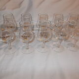 Lot of 10 glasses blancass