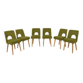Chaises Shell de l'usine de meubles de Bydgoszcz, Pologne, années 1960, lot de 6