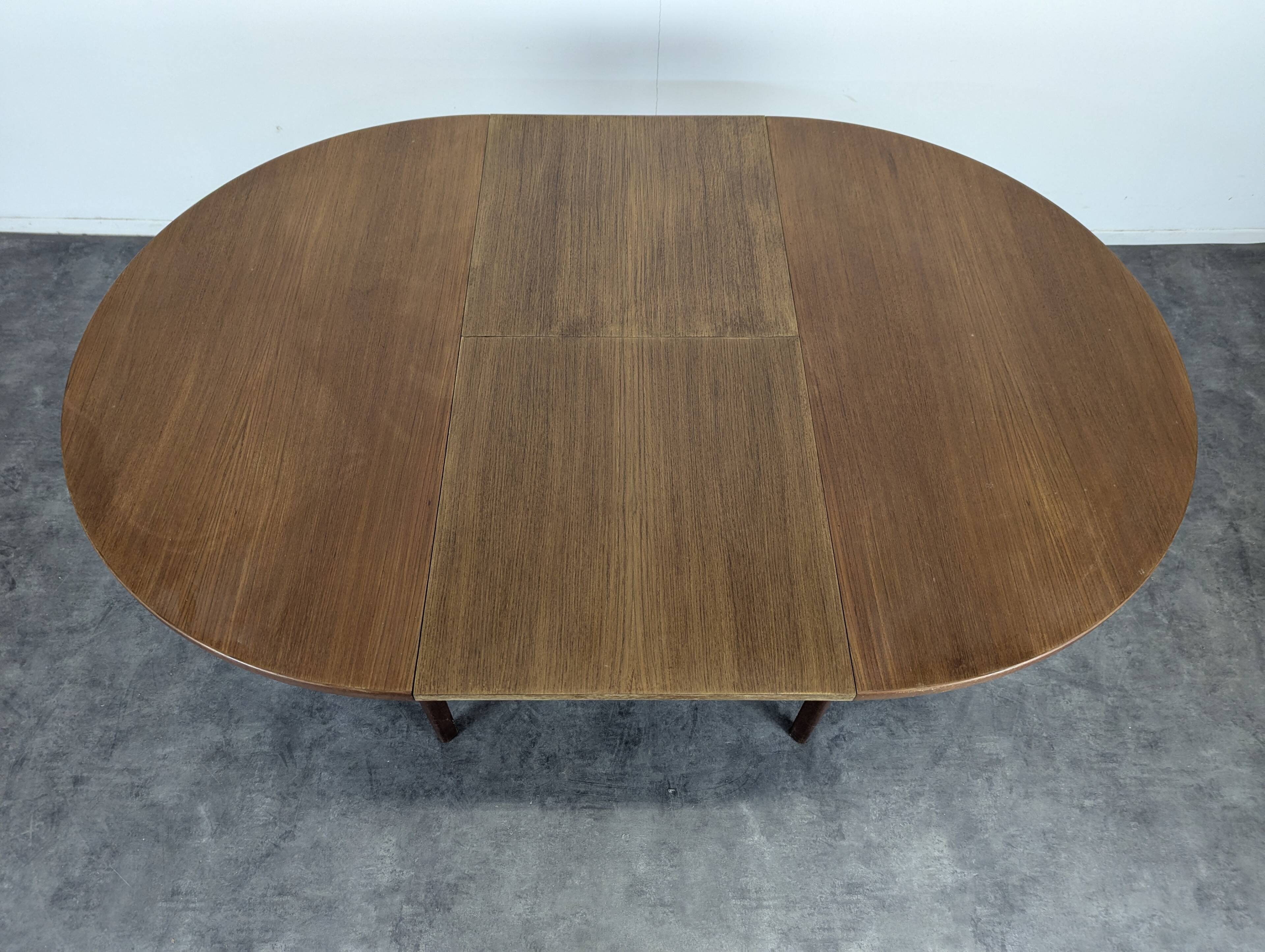 Table scandinave en teck avec allonge