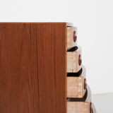 Midcentury Danish baby chest of 5 drawers in teak