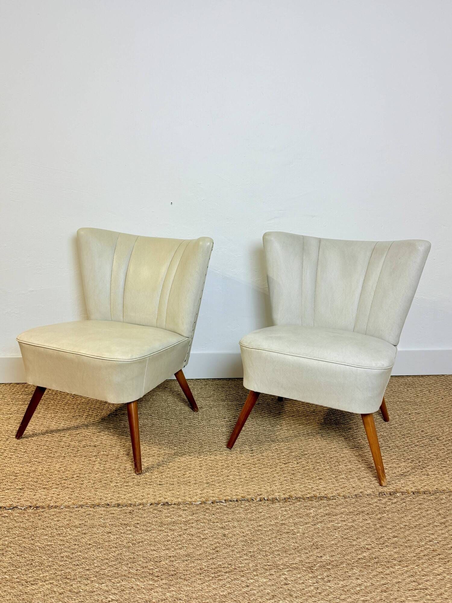 Pair of vintage cocktail armchairs