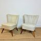Pair of vintage cocktail armchairs