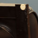 Modern armchair in black leather Gota Mobler