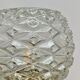 Lampe à poser globe vintage en verre moulé