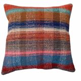 Kilim Pillow 60 x 60 cm Tapis Kelim Kilim Pillow Cover ,Vintage Meditation Bench Kelim Teppich Boho