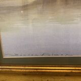 Paysage fluvial original signé impression sur toile par duncan palmar