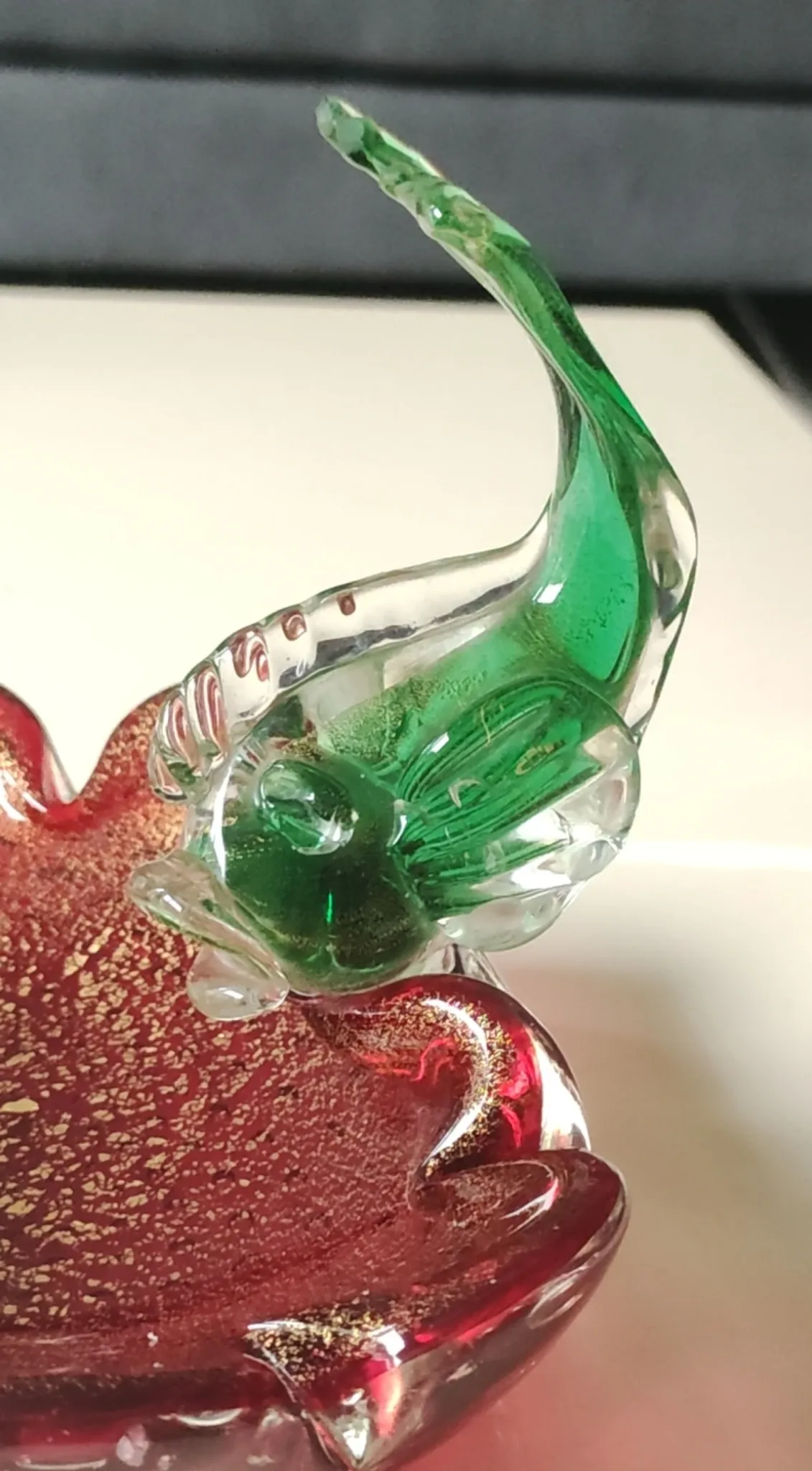 Large Ashtray/Tray Murano, Toso. Fish figurine.