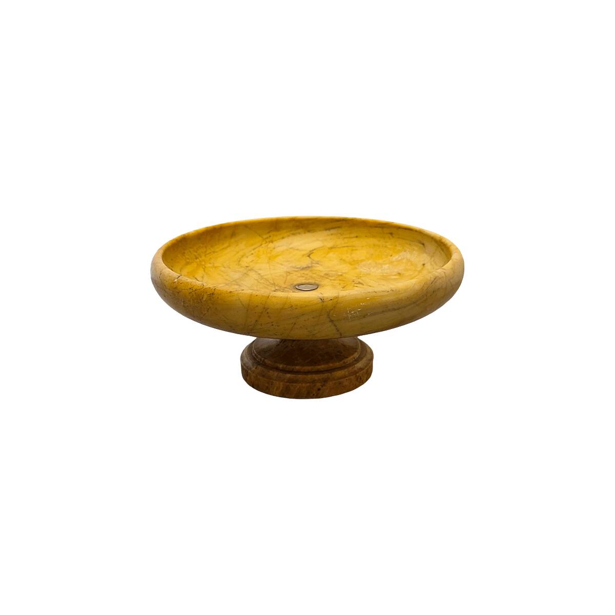 Grand Tour Giallo Siena Marble Tazza, late 1800s
