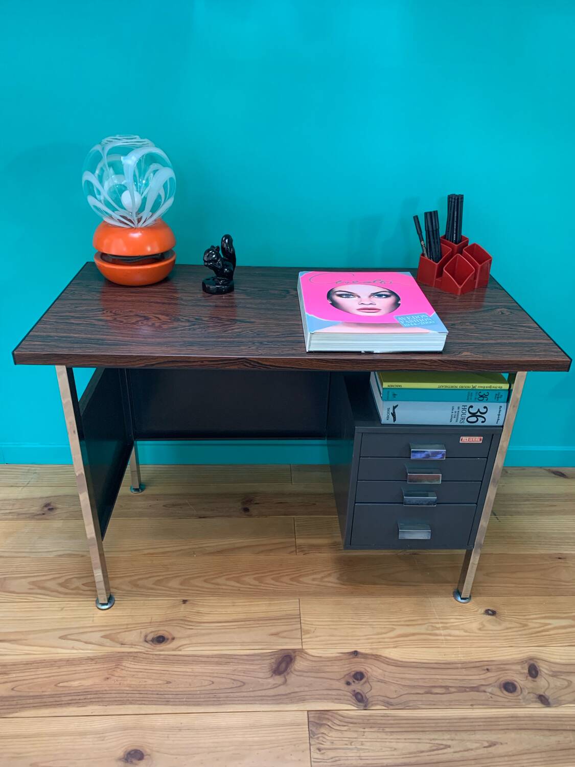Mid-Century Industrial Vintage Desk