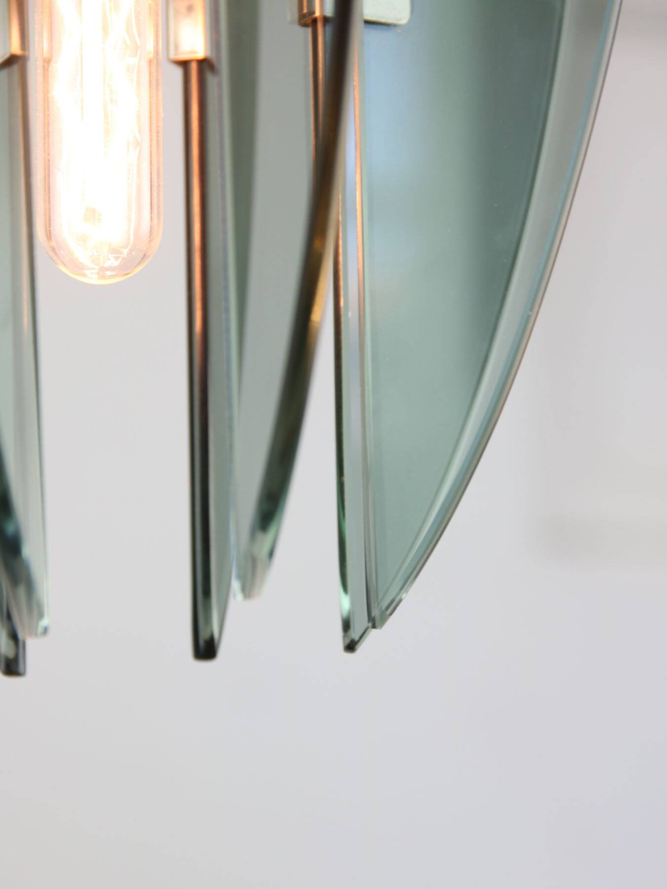 Italian Plexiglass Pendant Lamp, 1970s