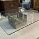Large Coffee Table - Glass 120 x 120 - Designer
