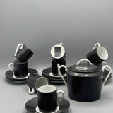 Coffee service for 8 people, Limoges porcelain