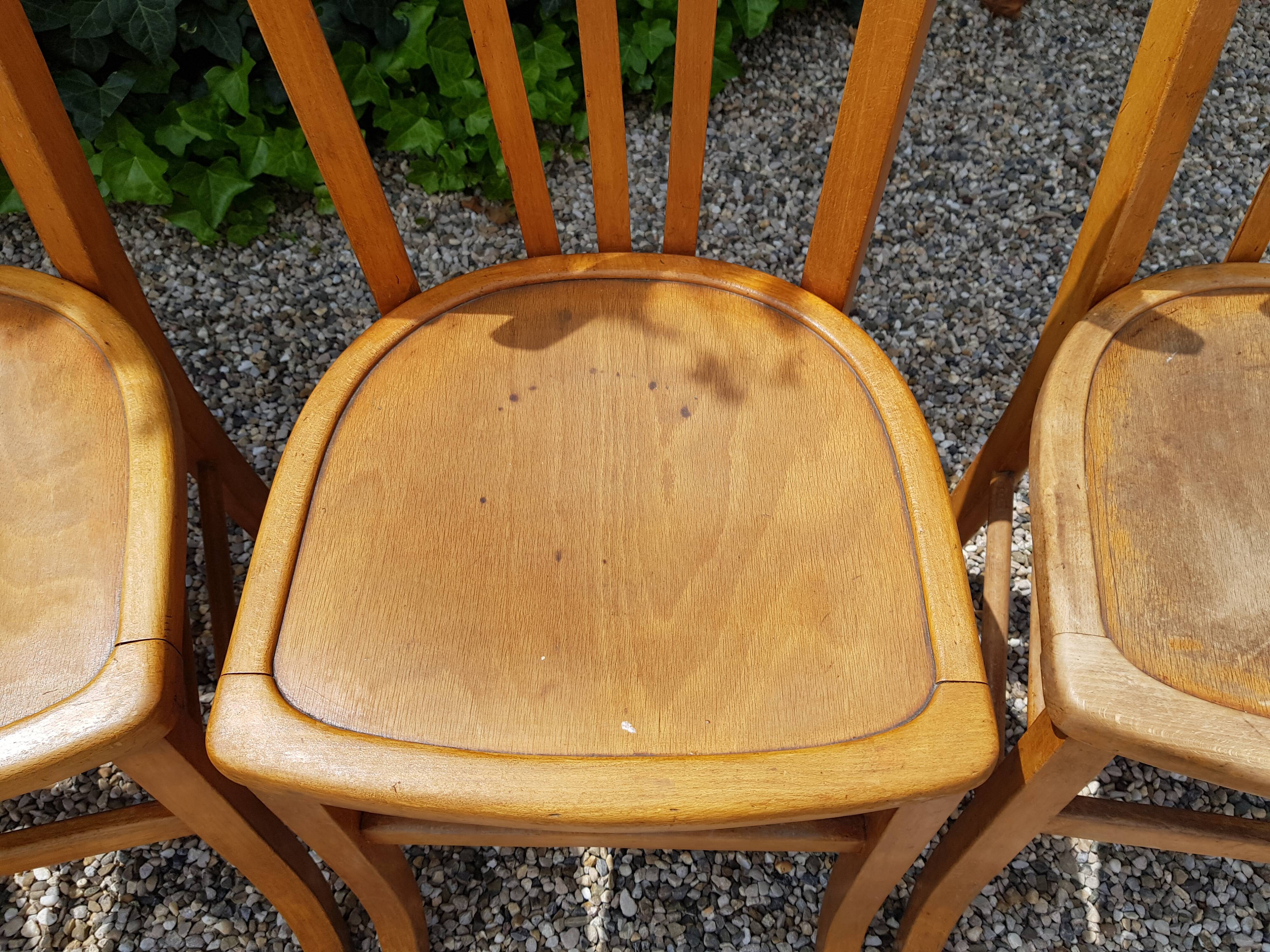Old bistro chairs