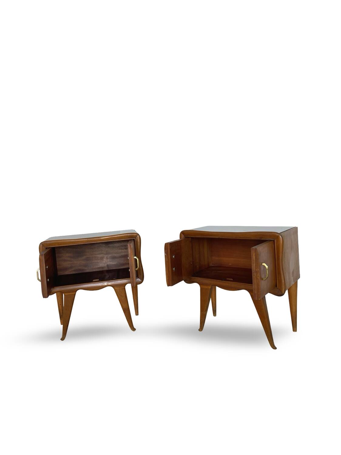 Paire de tables de chevet italiennes, milieu XXème