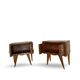 Paire de tables de chevet italiennes, milieu XXème