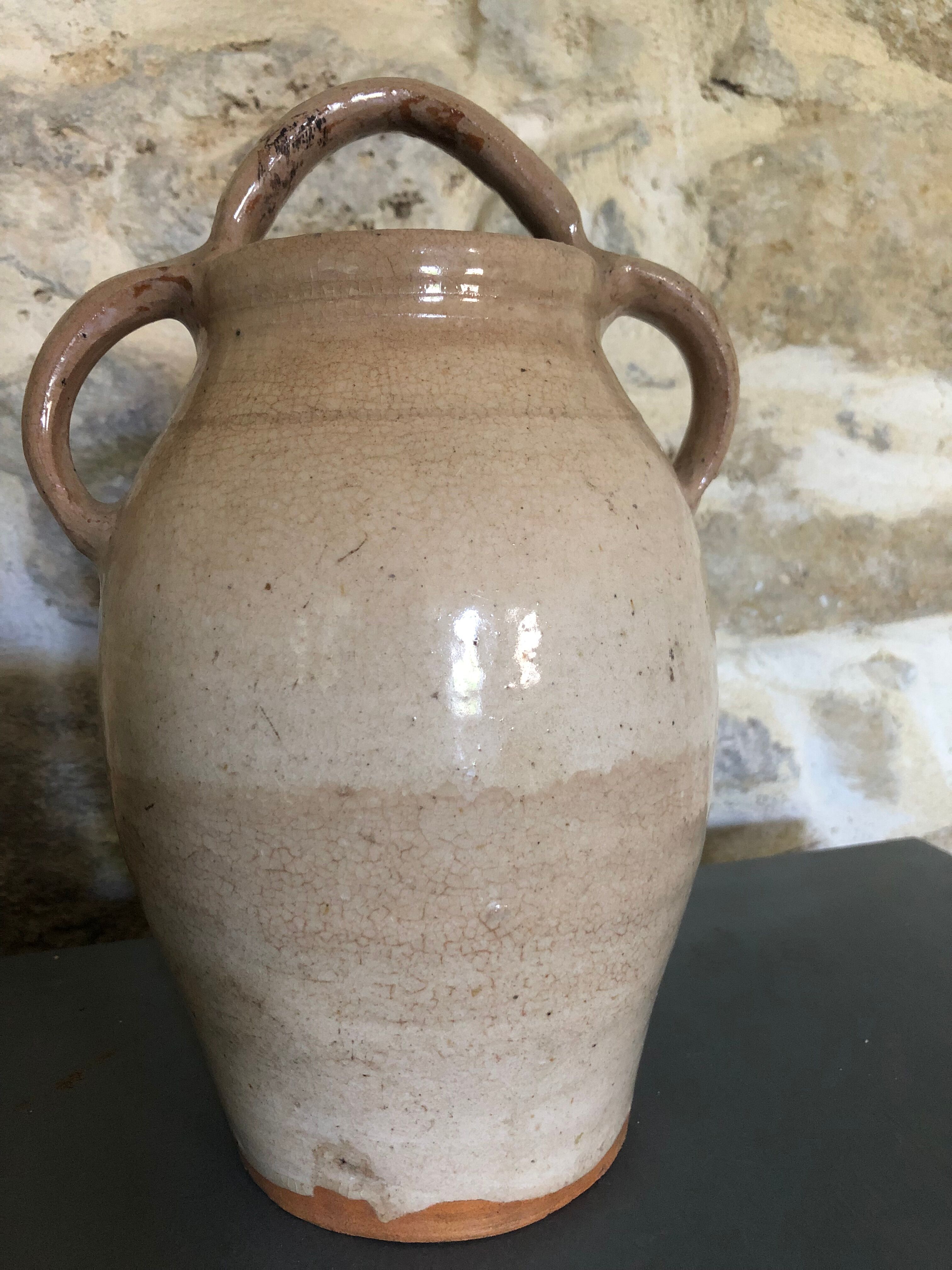Three-handle sandstone jar