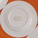 6 Franco Giorgi dessert plates by Quadrifoglio + Gingo B cutlery