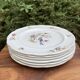 Flat plates with scalloped edges Sarreguemines bohemian chic