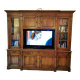 Directory style solid cherry bookcase