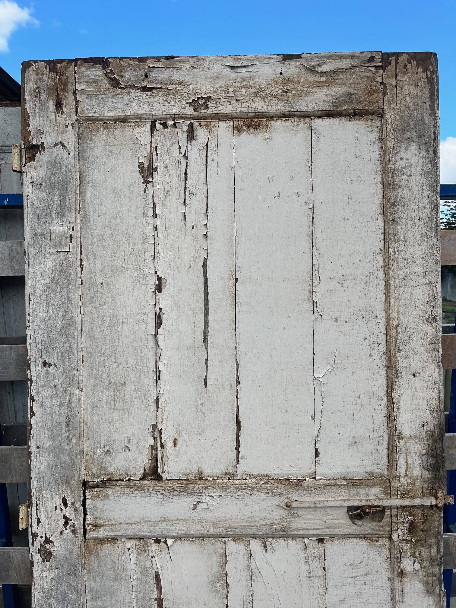 18th century painted oak door