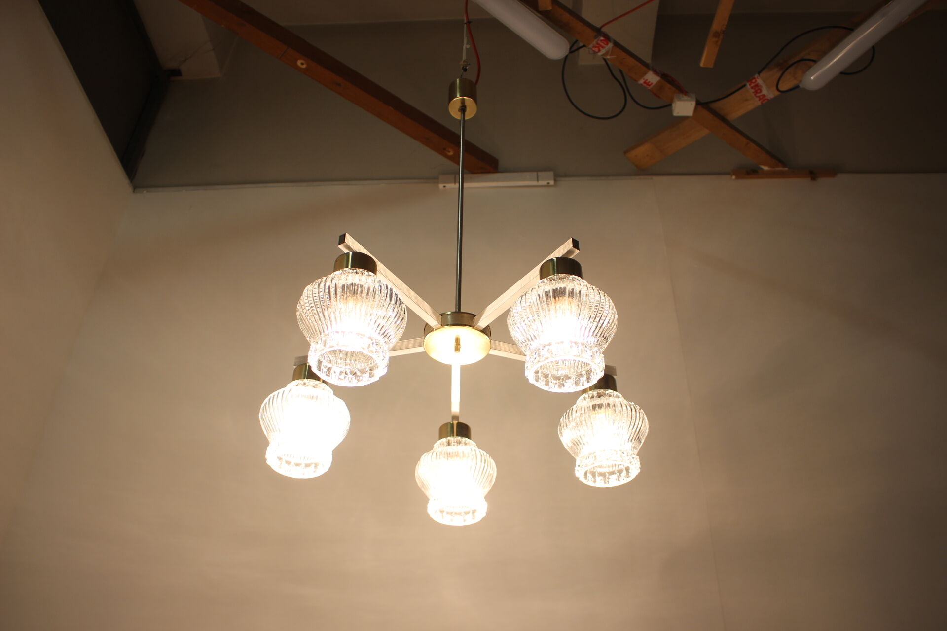 Chandelier Kamenicky Senov,1970