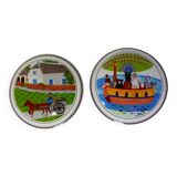 set of 2 Villeroy and Boch boxes naive decoration Noah's Ark 220572