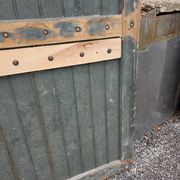 Solid oak door from the 19th century.