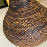 Golden yellow ochre Accolay ceramic vase