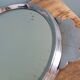 Art Deco silver round mirror tray
