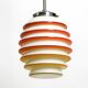 Beautiful rare original glass ceiling lamp from the 1930s