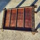 Coffee table in metal and copper wood