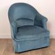 Pair of velvet toad armchairs
