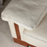 Roche white leather sofa - Bobois