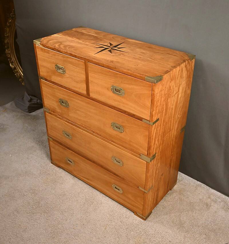 Marine Commode in Teak, India – 20th Century