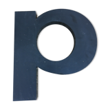 Vintage metal sign letter