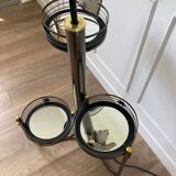 Lotus floor lamp 90s black and gold