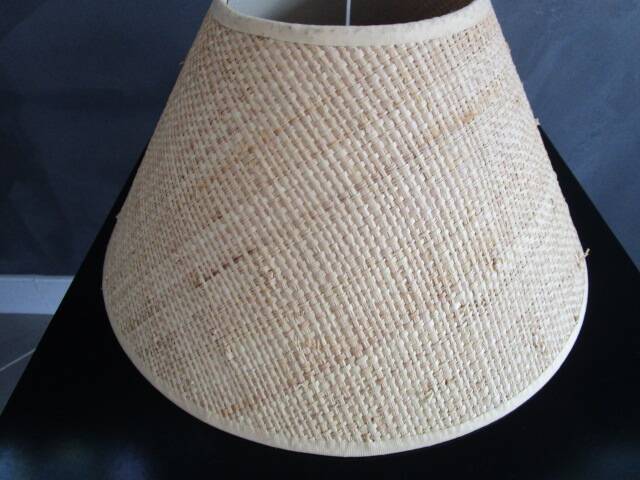 Vintage lampshade, natural fibers