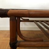 Vintage bamboo coffee table