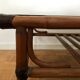 Table basse vintage en bambou