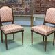 Pair of Louis XVI chairs early 20th in ground beech