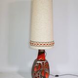 German Fat Lava ceramic floor lamp by Hülstadt Leuchten, 1960s