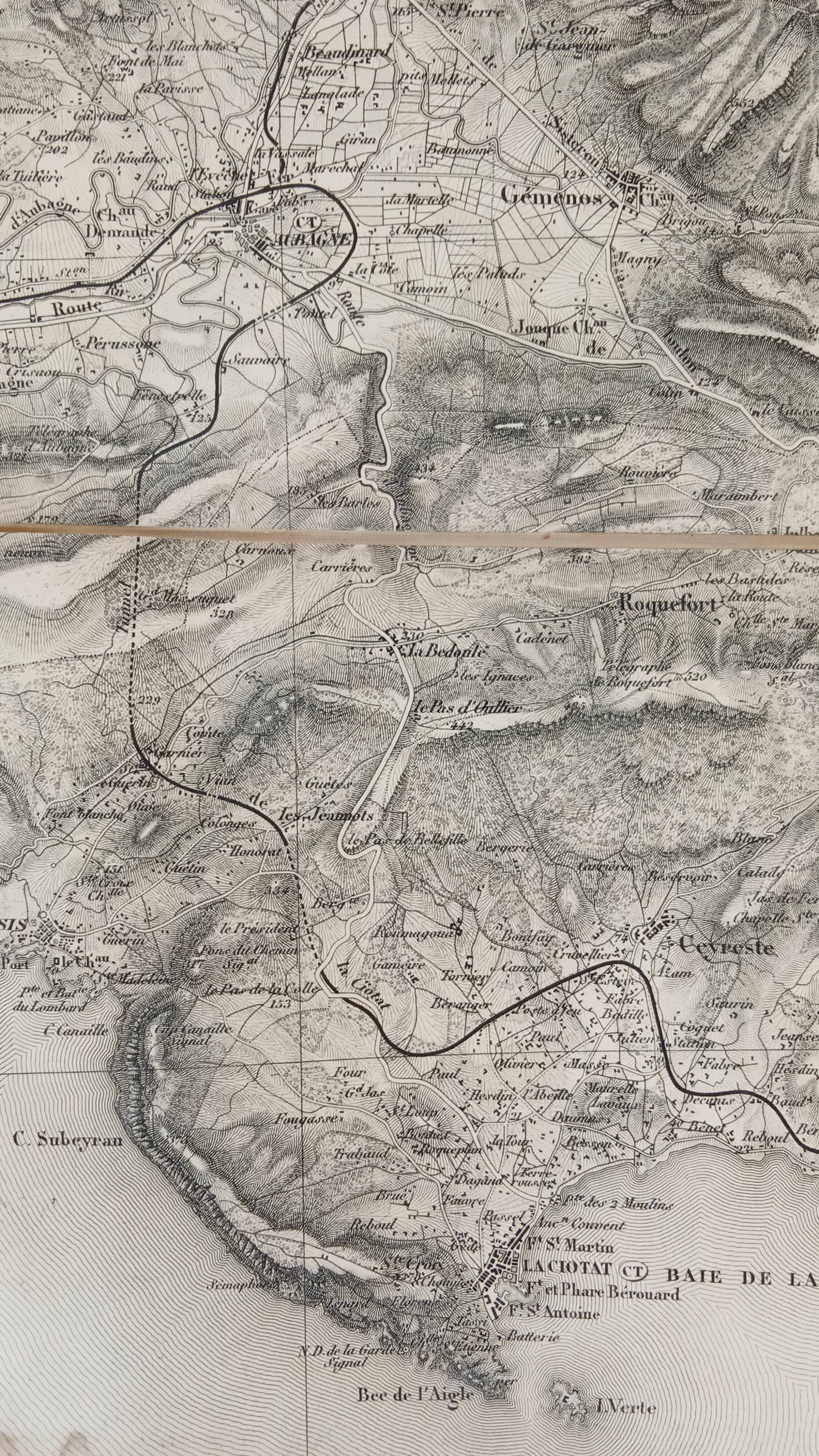 A map of Marseille at the end of the 19th century