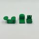 Vintage 70s Coat Hooks by Ambrogio Rossari for Gedy in Green New Old Stock